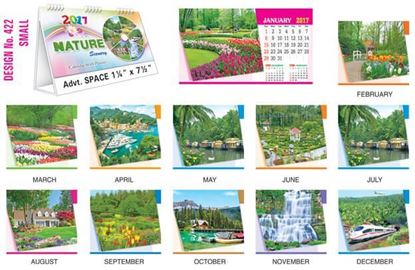 T422 Nature Scenery Table Calendar 2017