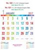 Click to zoom R521 English(F&B) Monthly Calendar 2017