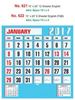 Click to zoom R621 English Monthly Calendar 2017