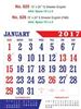 Click to zoom R626 English (F&B) Monthly Calendar 2017