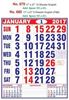 Click to zoom R680 English (F&B)  Monthly Calendar 2017