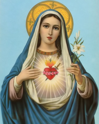 St. Virgin Mary Heart Christian Calendar