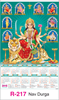 Click to zoom R-217 Nav Durga Real Art Calendar 2018