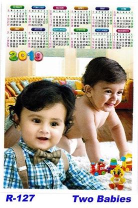 R-127 Two Babies Polyfoam Calendar 2019