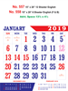Click to zoom R557 English Monthly Calendar 2019 Online Printing