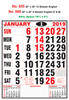 Click to zoom R686 English (F&B) Monthly Calendar 2019 Online Printing
