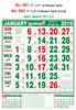 Click to zoom 6 Sheeter Special Monthly Calendar (F& B)