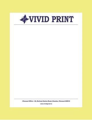 A4 Single Colour Letter Head