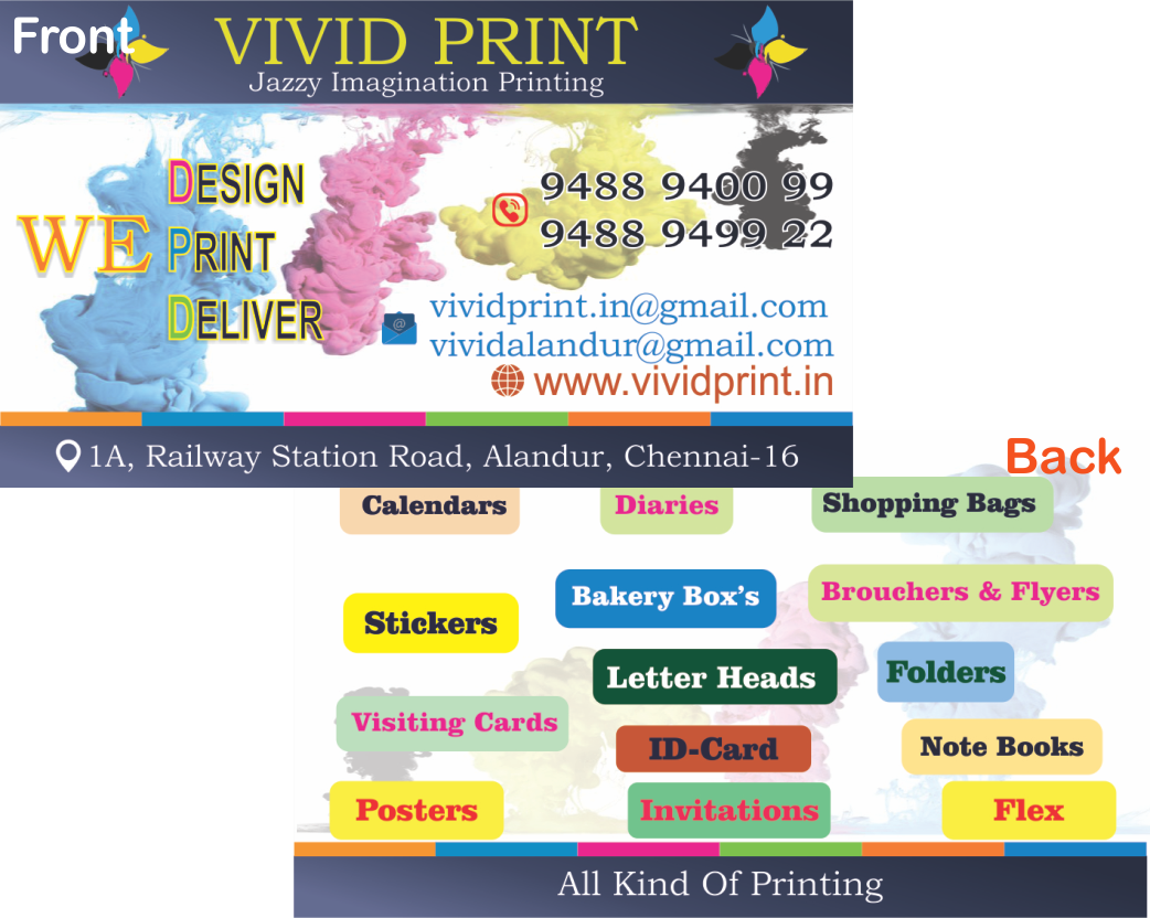 Double Sided Business Cards, Order Online