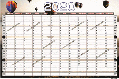 YP- 1574 Year Planner 2020 online printing
