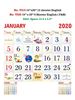 Click to zoom V519 English Monthly Calendar 2020 Online Printing