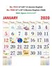 Click to zoom V520 English (F&B) Monthly Calendar 2020 Online Printing