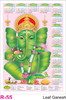 Click to zoom R 55 Leaf Ganesh Polyfoam Calendar 2020 Online Printing