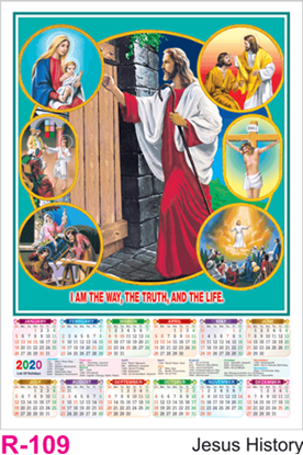 R 109 Jesus History Polyfoam Calendar 2020 Online Printing