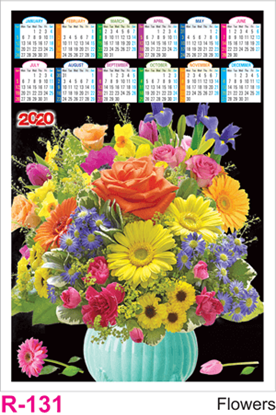 R 131 Flowers  Polyfoam Calendar 2020 Online Printing