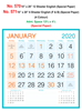 Click to zoom R571 English In Spl Paper (F&B) Monthly Calendar 2020 Online Printing