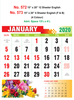 R573  English (F&B) Monthly Calendar 2020 Online Printing