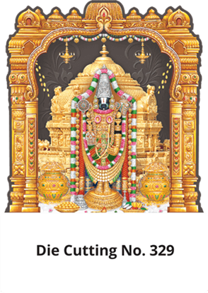 D 329 Lord Balaji Die Cutting Daily Calendar 2020 Online Printing