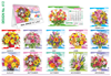 Click to zoom T 412 Flowers  - Table Calendar With Planner Online Printing 2020