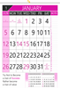 V803 13x19" 12 Sheeter Monthly Calendar 2020
