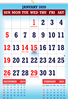 V831 13x19" 12 Sheeter Monthly Calendar 2020