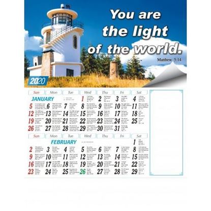 C1013 English Christian Calendars 2020 online printing	