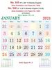 Click to zoom R545 English  Monthly Calendar Print 2021