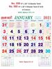R559 Tamil  Monthly Calendar Print 2021