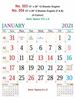 Click to zoom R554 English (F&B) Monthly Calendar Print 2021