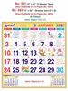 Click to zoom R562 Tamil (F&B) Monthly Calendar Print 2021