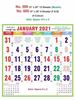 Click to zoom R600 Muslim (F&B) Monthly Calendar Print 2021