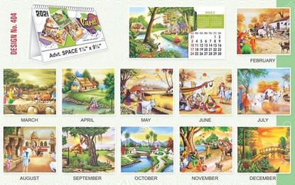 T404 Rural Life - Table Calendar With Planner Print 2021