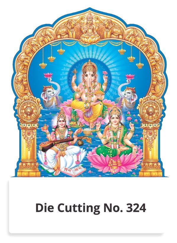 R324 Diwali Pooja Two in One Monthly Daily Calendar Printing 2021
