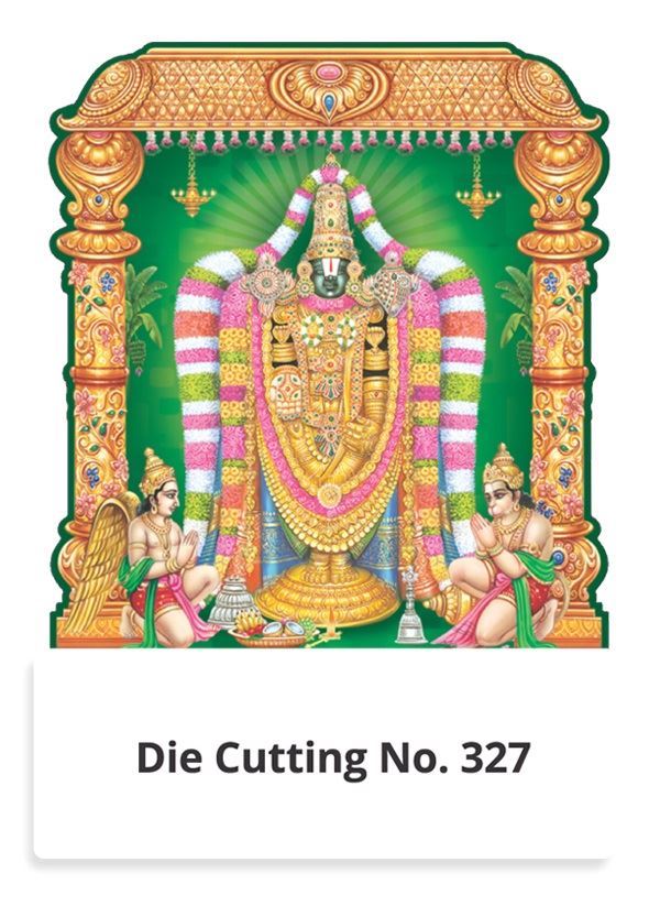 R327  Lord Balaji Two in One Monthly Daily Calendar Printing 2021