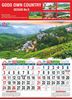 Click to zoom DM9A 14x20 Three Sheeter Monthly Calendar Print 2021