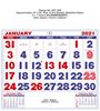 R268 English (Flourescent)(F&B) Monthly Calendar Print 2021