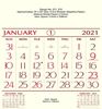Click to zoom R272 English(N.S PAPER)(F&B) Monthly Calendar Print 2021