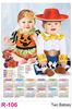 Click to zoom R106 Two Babies Plastic Calendar Print 2022