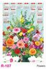 Click to zoom R107 Flowers Plastic Calendar Print 2022