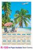 Click to zoom R109 Beach Scenery Plastic Calendar Print 2022