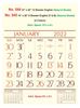 R544 English(Natural Shade) Monthly Calendar Print 2022