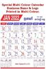 Click to zoom  15x20" 6 Sheet Special Monthly Calendar (F&B)