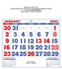 Click to zoom P273 English(Flourscent) Monthly Calendar Print 2022