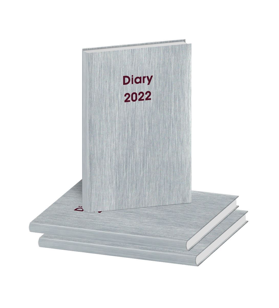 D3053 Silver Leather Diary print 2022