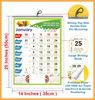 Click to zoom English Bible Verse Monthly Calendar 