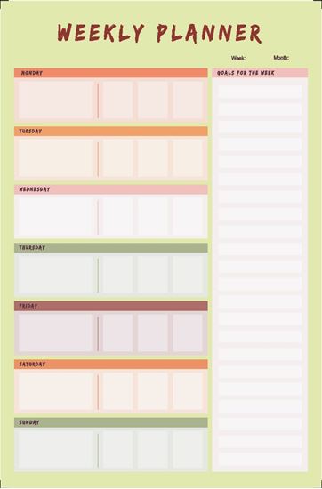 Leaf - A5 Weekly Planner  Vivid Print India - Get Your Jazzy