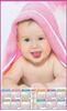 Click to zoom P501 Baby Plastic Calendar Print 2023