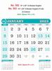 Click to zoom R552 English Monthly Calendar Print 2023