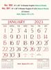 Click to zoom R561 English(F&B)NS paper) Monthly Calendar Print 2023