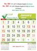 Click to zoom R565 English(F&B) (Go Green) Monthly Calendar Print 2023